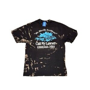 Market Studios "We Met By Accident" T-Shirt XL Bleached Streetwear